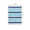 World Rug Gallery Contemporary Stripe Reversible Recycled Plastic 3' X 5' Blue Outdoor Rug 6070BLUE3X5 - alternate 2